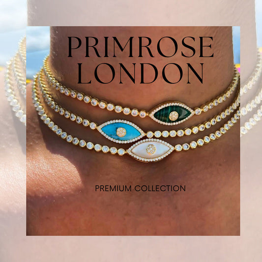 Premium Collection Evil Eye Choker-Turquoise Stone